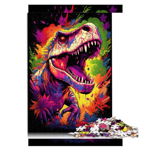 für Erwachsene 2000 Teile Puzzle-Geschenke, wütendes Dinosaurier-Papierpuzzle, geeignet für Erwachsene, Spiele für Erwachsene genießen。Größe: 70 x 100 cm von LZYANG