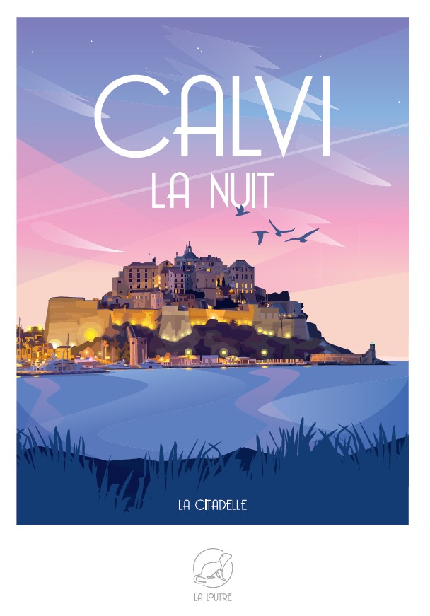 La Loutre CALVI La Nuit - La Citadelle 1000 Teile Puzzle Puzzle-La-Loutre-7539 von La Loutre