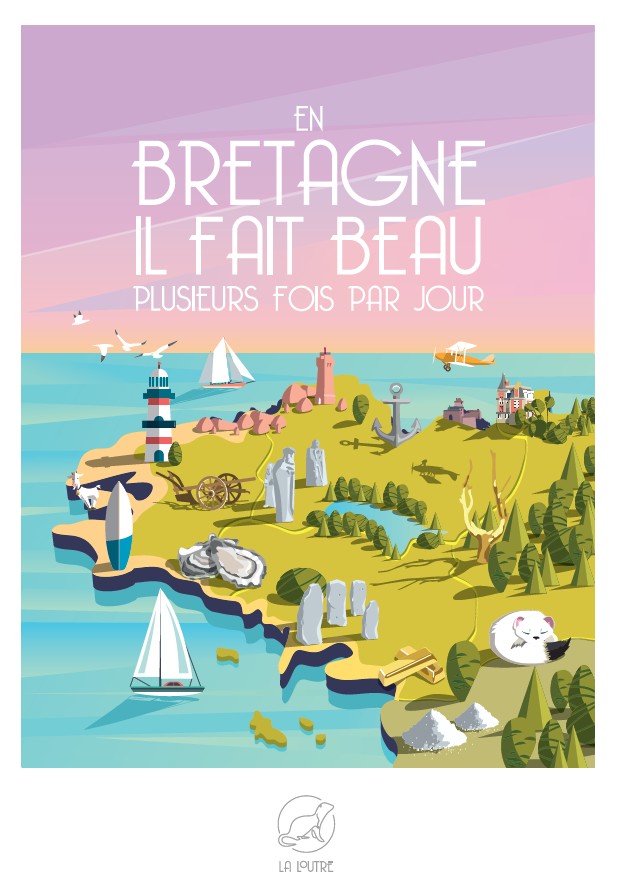 La Loutre En BRETAGNE Il fait beau plusieurs fois par Jour 1000 Teile Puzzle Puzzle-La-Loutre-5870 von La Loutre