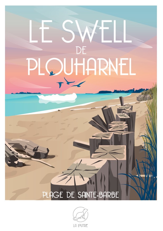 La Loutre Le SWELL de PLOUHARNEL - Plage de Sainte-Barbe 1000 Teile Puzzle Puzzle-La-Loutre-6303 von La Loutre