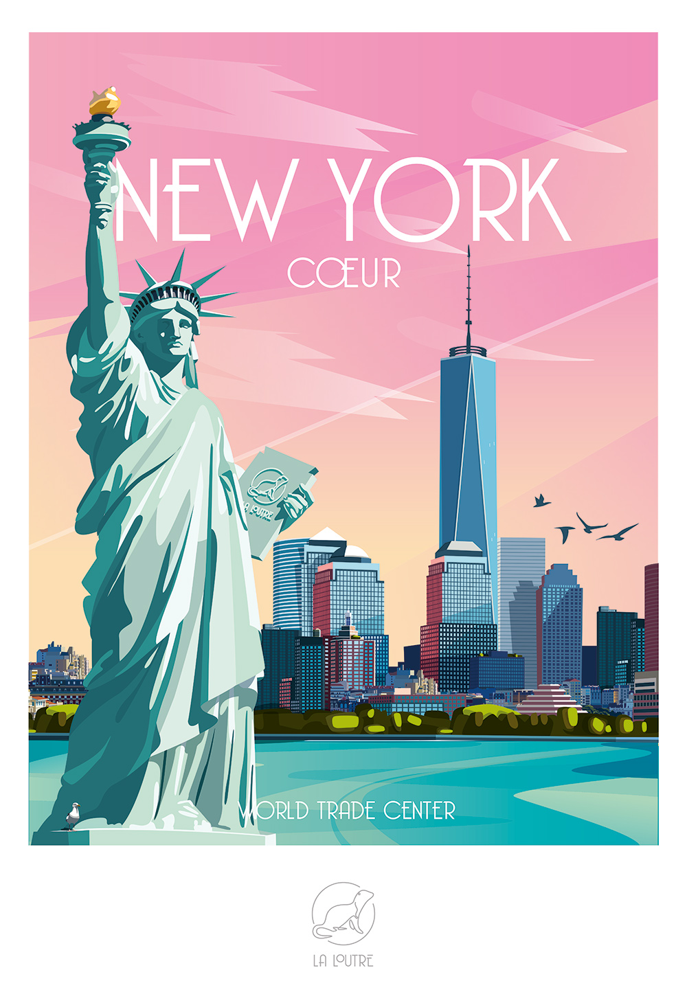 La Loutre NEW YORK Coeur - World Trade Center 1000 Teile Puzzle Puzzle-La-Loutre-8031 von La Loutre