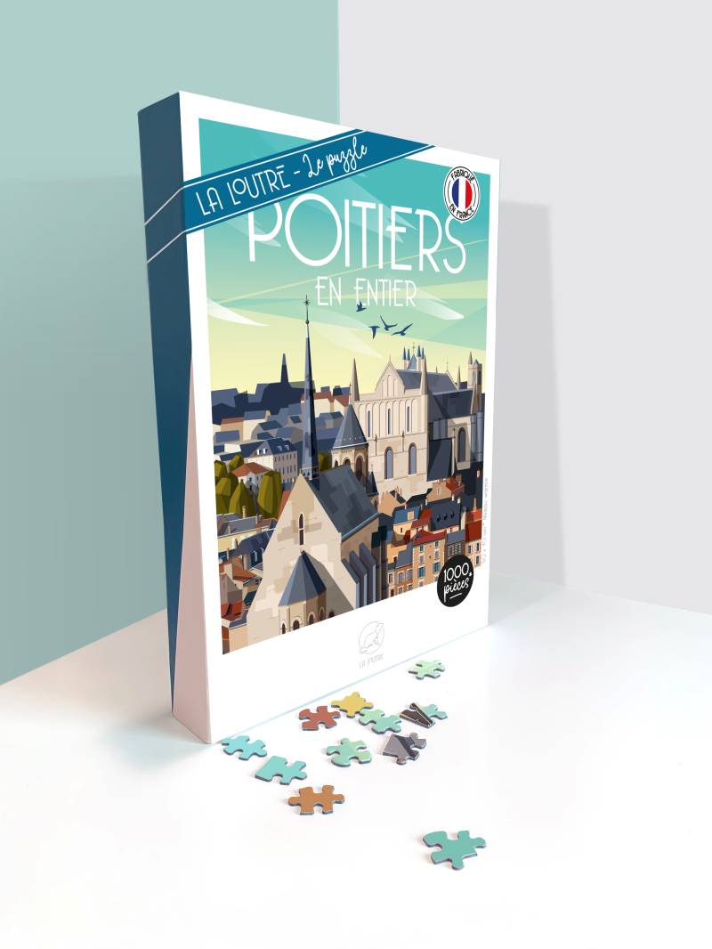 La Loutre POITIERS EN ENTIER 1000 Teile Puzzle Puzzle-La-Loutre-9823 von La Loutre