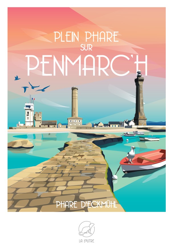 La Loutre Plein Phare sur Penmarc'h - Phare d'Eckmühl 1000 Teile Puzzle Puzzle-La-Loutre-7225 von La Loutre