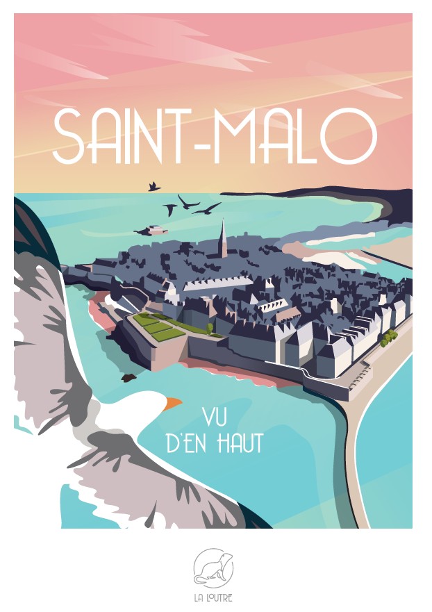 La Loutre SAINT-MALO vu d'en haut 1000 Teile Puzzle Puzzle-La-Loutre-5856 von La Loutre