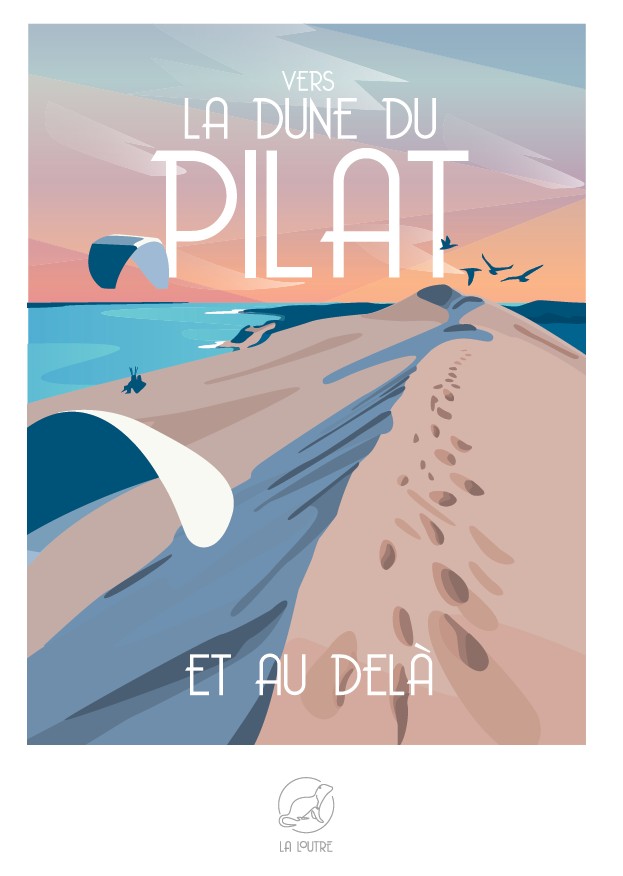 La Loutre Vers la DUNE DU PILAT et au delà 1000 Teile Puzzle Puzzle-La-Loutre-7461 von La Loutre