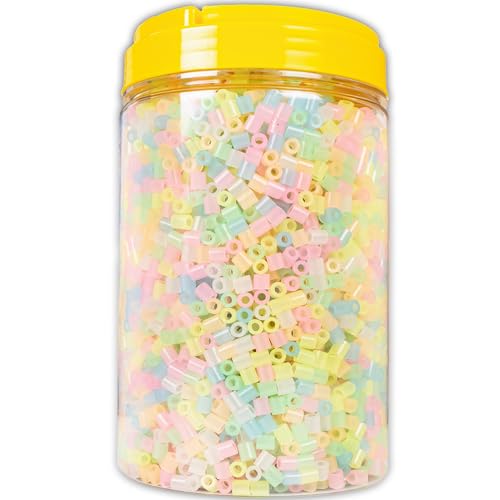 La Manuli Bügelperlen - 5000 Stück im Dose, Midi Größe 5mm, inklusive 2 Pinzetten, Steckperlen, Nachfüllset Bastelperlen Mit jeder Marke Beads kompatibel La Manuli Bügelperlen - 5000 Stück im Dose, Midi Größe 5mm, inklusive 2 Pinzetten, Steckperlen, Nachfüllset Bastelperlen Mit jeder Marke Beads kompatibel von La Manuli