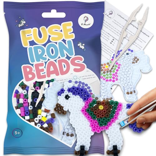 La Manuli Bügelperlen Platten - Steckperlen Midi 5mm Set mi Vorlagen und Transparente Stiftplatten - Komplettes Geschenkset im Beutel für Kinder ab 5 Jahre La Manuli Bügelperlen Platten - Steckperlen Midi 5mm Set mi Vorlagen und Transparente Stiftplatten - Komplettes Geschenkset im Beutel für Kinder ab 5 Jahre von La Manuli