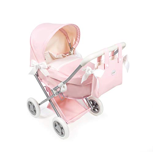 Diset 65049 Kleiner Kinderwagen Kunstleder Rosa la Puppenwagen, S von La Nina