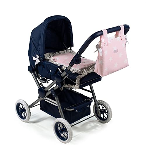 La Nina Diset 60419 Kinderwagen Marino Carlota XL (48 x 86 x 83 cm), Rosa, 83 x 48 x 86 cm von La Nina