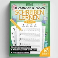 Buchstaben und Zahlen schreiben ab 5 Jahren von La Tropical Publishing