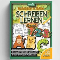 Buchstaben und Zahlen schreiben ab 5 Jahren von La Tropical Publishing