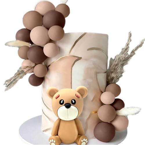 LaVenty Brown BabyDusche Kuchen Dekoration Teddybär Kuchen Topper Geschlecht Enthüllen Kuchen Dekoration Bär BabyDusche Party Supplies Teddybär Dekoration von LaVenty