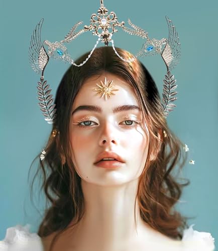 LaVenty Halo Krone Engel Halo Stirnband Engel Kostüm Sonnengöttin Tiara Krone Sunburst Stirnband Cosplay Hochzeit Festival Kopfbedeckung LaVenty Halo Krone Engel Halo Stirnband Engel Kostüm Sonnengöttin Tiara Krone Sunburst Stirnband Cosplay Hochzeit Festival Kopfbedeckung von LaVenty