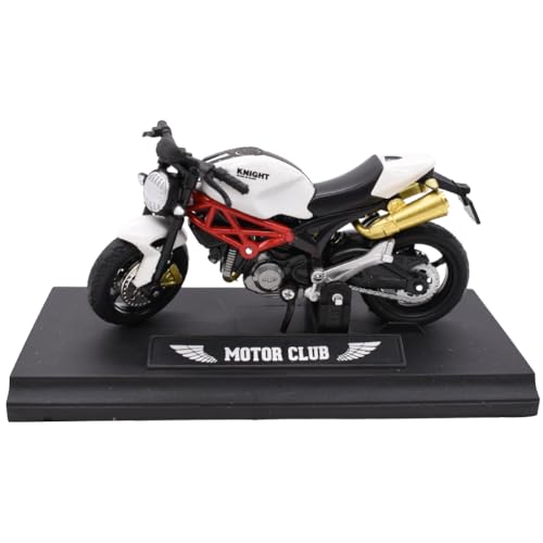 LabDip Alloy Motorcycle Toy, Creative Mini Motorbike Simulation Motorcycle Modern Mini Simulation Motorbike Ornament Cake Decorating Motorbike Toy for Child Boys Girls Intellectual Toy Gift White von LabDip