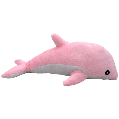 LabDip Delfinchen Rosa Plüschtier Delfinchen Rosa,Delfin Plüsch Tierkuscheltier, Delfin Plüschpuppe, Für Büro Zuhause Reisen Kinderzimmer Geschenke（30cm） von LabDip