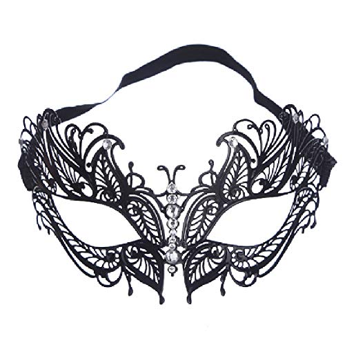 Lady of Luck Masken Venezianische Masquerade Masks Frauen Mädchen Maskenspiel Venetian Gesichtsmask für Maskenball Kostüm Karneval Party von Lady of Luck