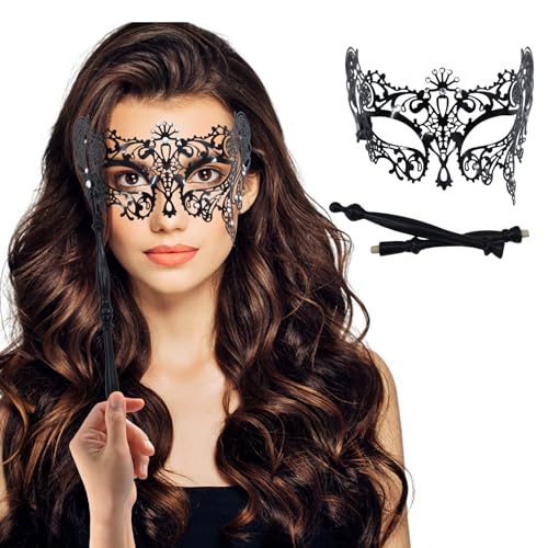 Lady of Luck Masken Venezianische Masquerade Masks Frauen Mädchen Maskenspiel Venetian Gesichtsmask für Maskenball Kostüm Karneval Party von Lady of Luck