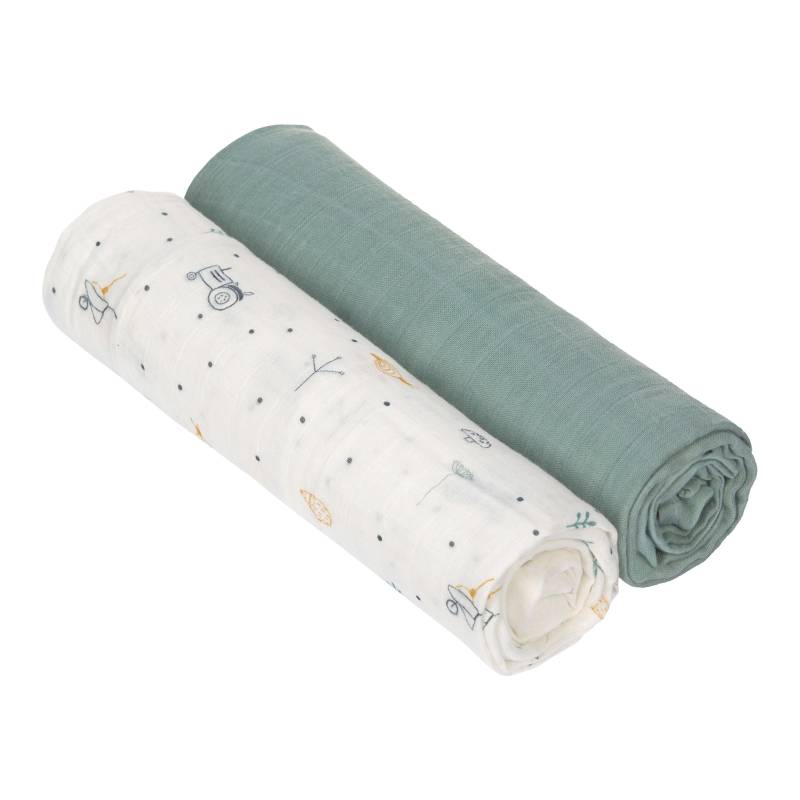 Lässig 2er-Pack Mullwindeln Heavenly Soft Swaddle XL 120x120 cm von Lässig