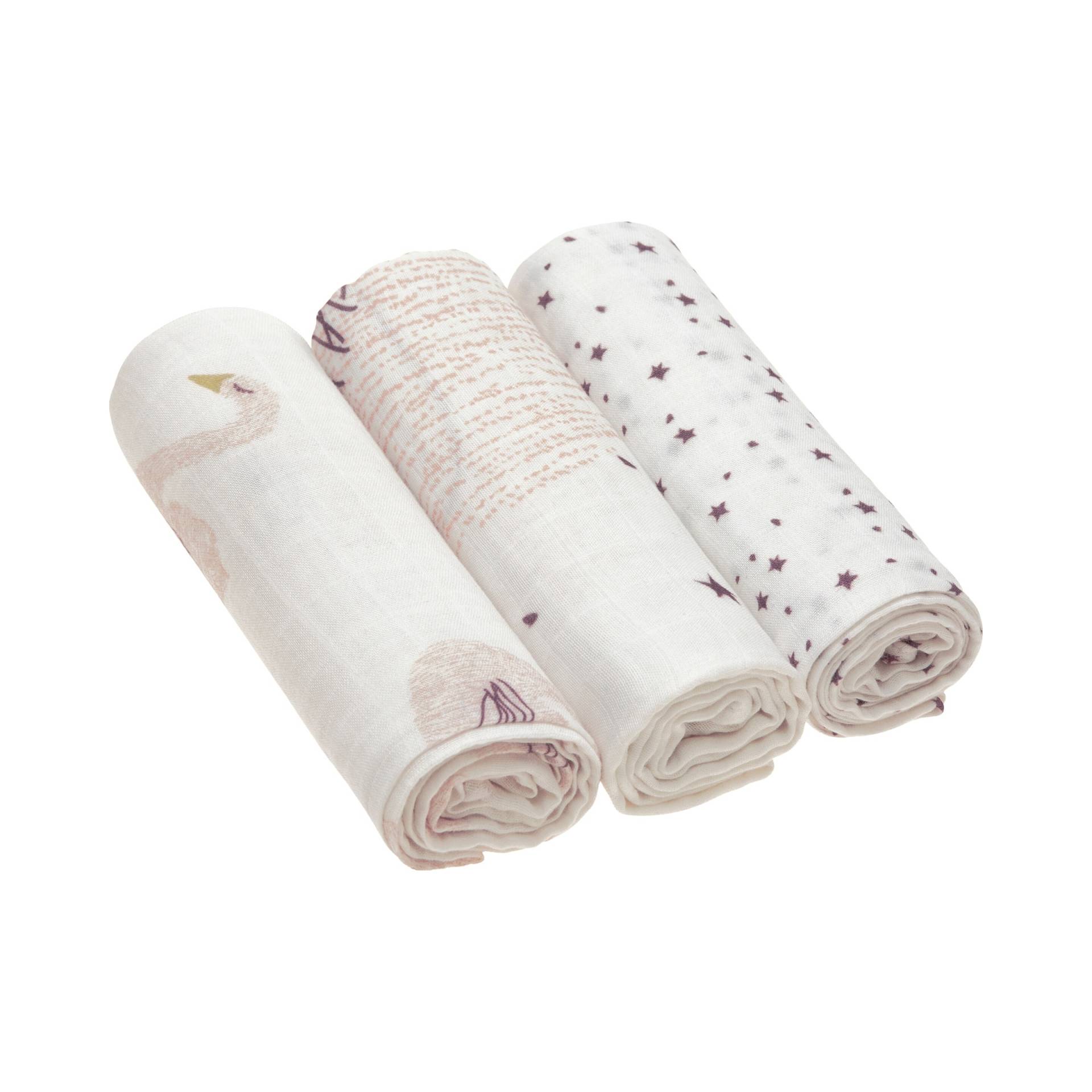 Lässig 3er-Pack Mullwindel Soft Swaddle L 80x80 cm von Lässig