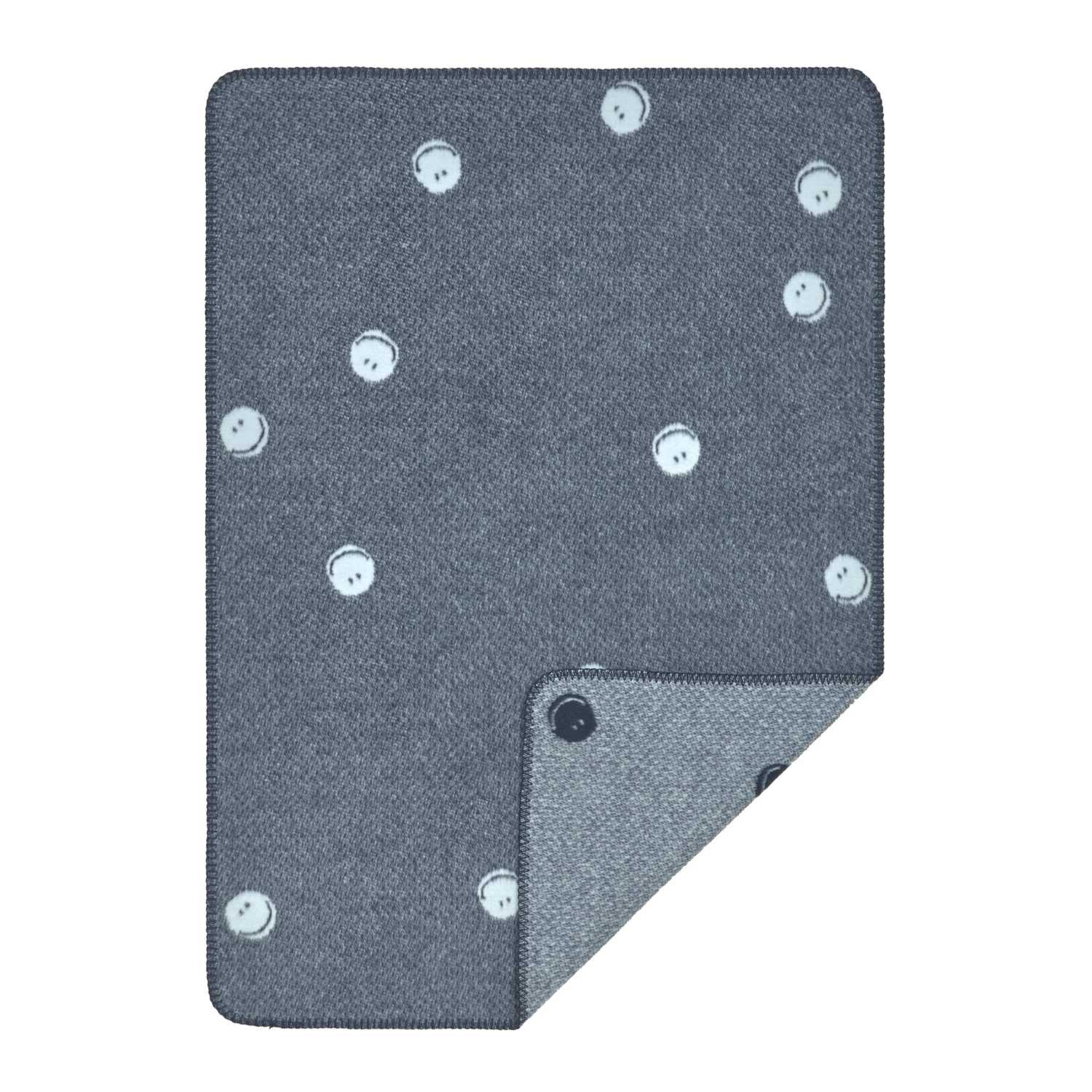 Lässig - Babydecke 75x100cm "Smilie" blau Lässig - Babydecke 75x100cm "Smilie" blau von Lässig