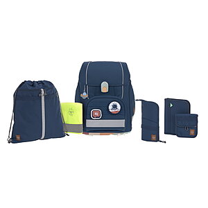 Lässig Boxy Schulranzen-Set Unique navy von Lässig