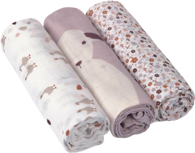 Lässig Heavenly Swaddle Decken 80x80 cm, MultiFlowers von Lässig