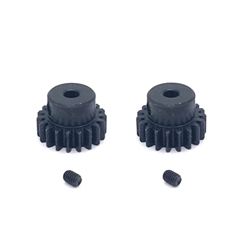 Lahdrhab 2 Stück Stahl 19T Motor Getriebe Ritzel Getriebe 124016-2178 für 144002 144010 124016 124017 bürstenlose RC Auto Upgrades Teile von Lahdrhab