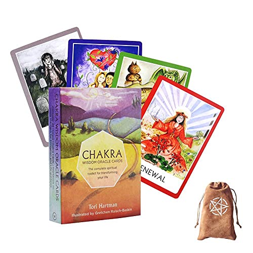 Chakra-Weisheitsorakel-Karten,Chakra Wisdom Oracle Cards,with Bag,Firend Game von LaiCongCard