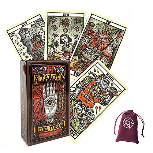 Del Toro Tarot-Karten,Del Toro Tarot Cards,with Bag,Firend Game von LaiCongCard