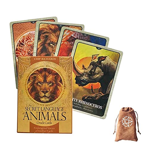 Die Orakelkarten der geheimen Sprachtiere,The Secret Language Animals Oracle Cards,with Bag,Firend Game von LaiCongCard