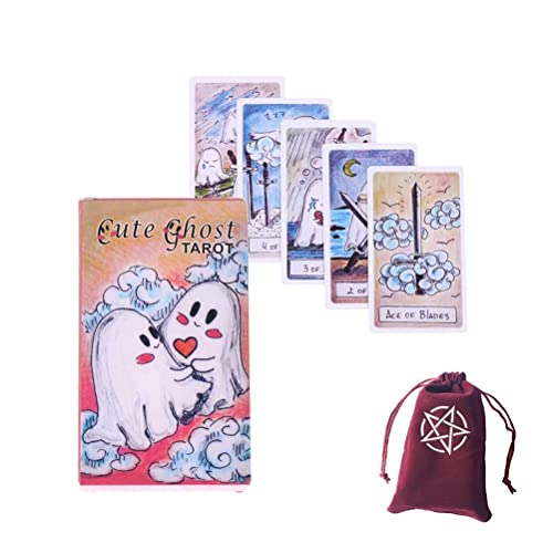 Nettes Geister-Tarot, Cute Ghost Tarot,with Bag,Firend Game von LaiCongCard