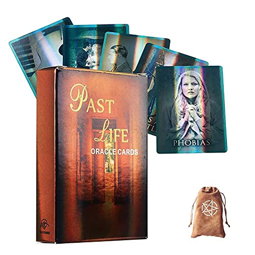 Orakel-Laserkarten aus dem vergangenen Leben,Past Life Oracle ​​​Laser Cards,with Bag,Firend Game von LaiCongCard