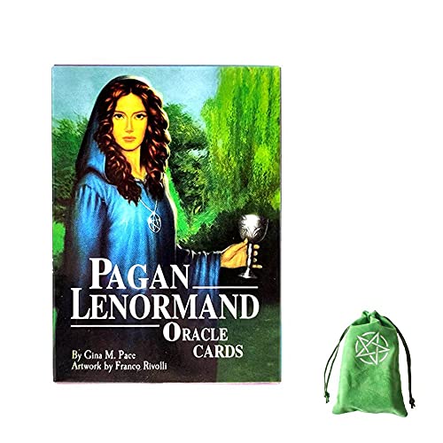 Pagan Lenormand Orakelkarten,Pagan Lenormand Oracle Cards,with Bag,Firend Game von LaiCongCard