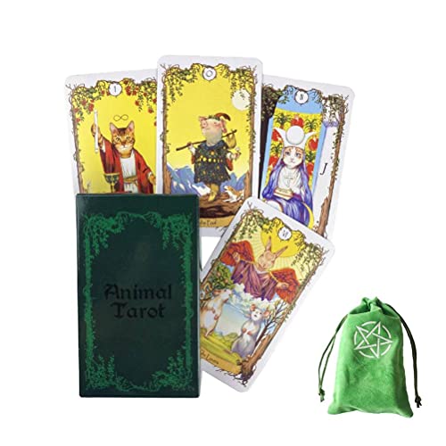 Tierisches Tarot,Animal Tarot,with Bag,Firend Game von LaiCongCard