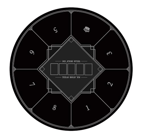 LaiEr Runde Poker Matte, 24/31/47/55 Zoll 6-8 Person Texas Gummimatte, Faltbare Tischplatte, tragbare Poker Tischplatte, geeignet für Spiele, Blackjack, Casino Layout, mit Tragetasche LaiEr Runde Poker Matte, 24/31/47/55 Zoll 6-8 Person Texas Gummimatte, Faltbare Tischplatte, tragbare Poker Tischplatte, geeignet für Spiele, Blackjack, Casino Layout, mit Tragetasche von LaiEr