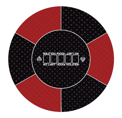 LaiEr Runde Poker Matte, 24/31/47/55 Zoll 6-8 Person Texas Poker Gummimatte, Faltbare Tischplatte, tragbare Poker Tischplatte, geeignet für Poker Spiele, Blackjack, Casino Layout. LaiEr Runde Poker Matte, 24/31/47/55 Zoll 6-8 Person Texas Poker Gummimatte, Faltbare Tischplatte, tragbare Poker Tischplatte, geeignet für Poker Spiele, Blackjack, Casino Layout. von LaiEr