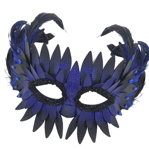 Laikoutd Wiederverwendbare PU Schnabel Maske Halbe Gesichtsberichterstattung Mit Gefiederten Detail Laikoutd Wiederverwendbare PU Schnabel Maske Halbe Gesichtsberichterstattung Mit Gefiederten Detail von Laikoutd
