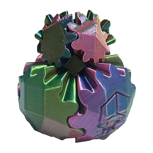 Gear Ball 3D-Gedruckter Gear Ball Spin Ball Cube Fidget Ball Toy, Spin Ball Oder Cube Fidget Toy, Der Steampunk Whirling Wonder Fidget, Gear Ball Fidget Toy Zur Stress- Und Angstlinderung, Blendend von Lainiaoly