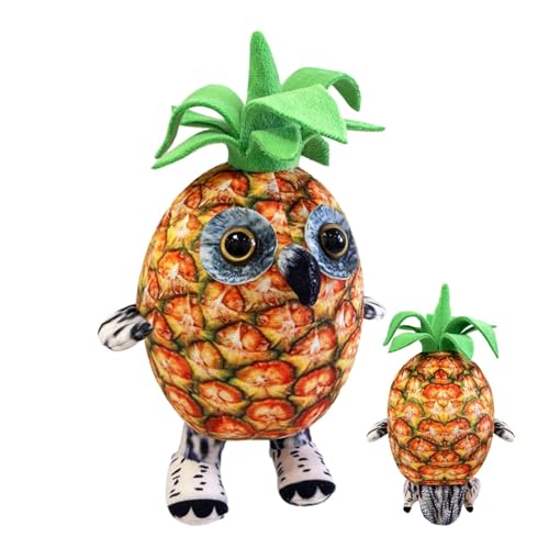 Gefüllte Plüsch-Ananas-Puppe, Bezaubernde Ananas-Kissen für Kinder,Kuschelige Plüsch-Ananas-Eule Spielzeug-Plüschpuppe | Plüsch-Ananas-Puppen für, Mädchen, Kinder, Freunde, Familie von Lainiaoly