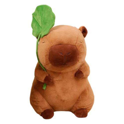 Gefülltes Capybara-Plüschtier, Capybara-Plüsch,Süße Tierpuppe Capybara Gefüllte Plüschtiere | 28 cm großes lustiges Stofftier, Cartoon-Capybara-Plüsch für Wohnzimmer, Schlafzimmer, Wohnheim, Heimdekor von Lainiaoly