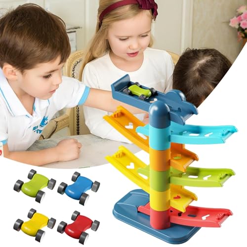 Kleinkinder Autorennbahn | Rennwagen Set - Interaktives Rampenset Zur Förderung Motorischer Fähigkeiten Lernspielzeug Für Kinder Ab 3 Jahren Kleinkinder Autorennbahn | Rennwagen Set - Interaktives Rampenset Zur Förderung Motorischer Fähigkeiten Lernspielzeug Für Kinder Ab 3 Jahren von Lainiaoly
