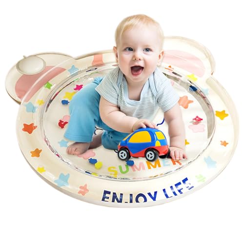 Lainiaoly Baby Wasserspielmatte - Cartoon Tiere Kühlende Aktivitätsmatte,Interaktive Faltbare Sensorikmatte, Tragbare Babypflege Für Unterwegs & Zuhause Lainiaoly Baby Wasserspielmatte - Cartoon Tiere Kühlende Aktivitätsmatte,Interaktive Faltbare Sensorikmatte, Tragbare Babypflege Für Unterwegs & Zuhause von Lainiaoly
