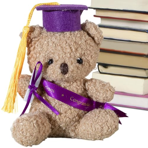 Lainiaoly Bär Graduation Gift, 13cm -Bären -Stofftier Mit Diplom - Abschluss -Souvenir, Schöne Absolventen Glückwunschgeschenk Für Sie, Weiche Flauschige Tierdesktop -Ornament Für Schule Lainiaoly Bär Graduation Gift, 13cm -Bären -Stofftier Mit Diplom - Abschluss -Souvenir, Schöne Absolventen Glückwunschgeschenk Für Sie, Weiche Flauschige Tierdesktop -Ornament Für Schule von Lainiaoly