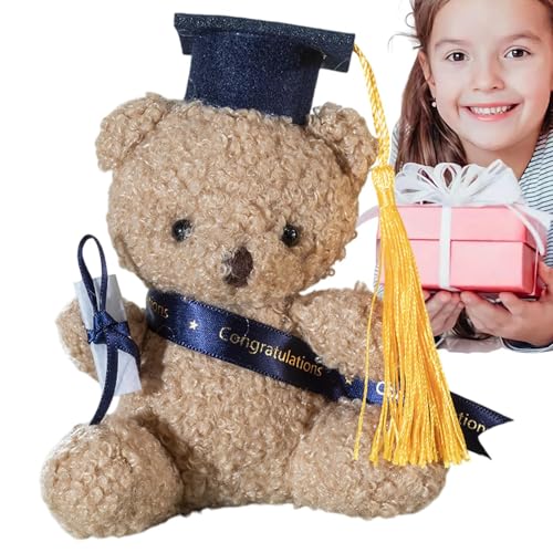 Lainiaoly Bär Graduation Gift, 13cm -Bären -Stofftier Mit Diplom - Abschluss -Souvenir, Schöne Absolventen Glückwunschgeschenk Für Sie, Weiche Flauschige Tierdesktop -Ornament Für Schule Lainiaoly Bär Graduation Gift, 13cm -Bären -Stofftier Mit Diplom - Abschluss -Souvenir, Schöne Absolventen Glückwunschgeschenk Für Sie, Weiche Flauschige Tierdesktop -Ornament Für Schule von Lainiaoly