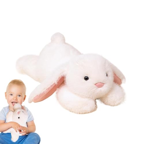 Lainiaoly Plüsch Liege Kaninchen, Langohr Kaninchen Plüsch, Hugbitable Rabbit Plüsch, Niedliche Realistische Kuschelige Tiere Sammlung Für Lernraum, Wohnzimmerdekoration von Lainiaoly