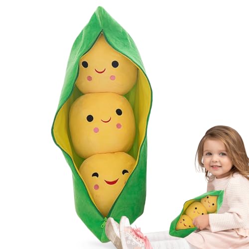 Lainiaoly Pod Plüsch, 25/40cm SüßE GrüNe Erbsen-PlüSchpuppe, Liebenswerte PlüSchtier, Kreative Gewachsene Erbsen Sweet Cuddle Cotton Stuffed Toy, Einzigartiges Gewachsenes Erbsenkissen - Gelb 25cm Lainiaoly Pod Plüsch, 25/40cm SüßE GrüNe Erbsen-PlüSchpuppe, Liebenswerte PlüSchtier, Kreative Gewachsene Erbsen Sweet Cuddle Cotton Stuffed Toy, Einzigartiges Gewachsenes Erbsenkissen - Gelb 25cm von Lainiaoly