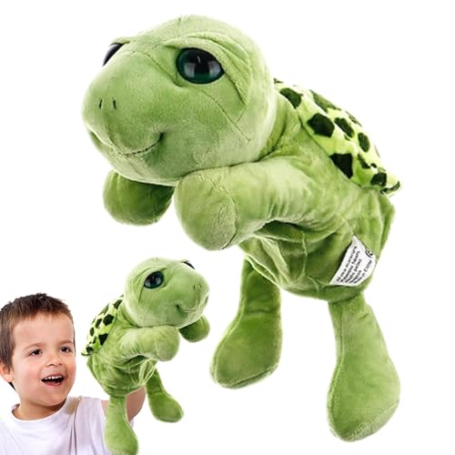 Schildkröten-Handpuppe, Niedliche Plüsch Interaktive Schildkröten, Schildkröten-Plüsch-Fingerpuppen, Tragbare Leichtschildkröten Handpuppe Für Geschichtenerzählen Und Schulspiele von Lainiaoly