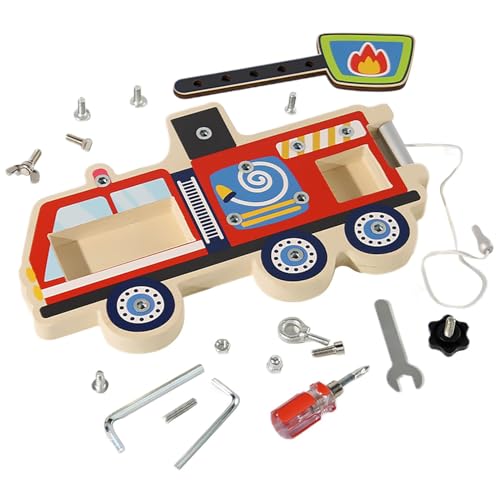 Schraubendreherplatine für Kinder, Holzbrett -Schraubenspielzeug, Kinderschreinerplatine Set, Sorgfältig poliertes Puzzlespielzeug für Park, Schule, Kindergarten, Outdoor -Aktivitäten, Zuhause von Lainiaoly