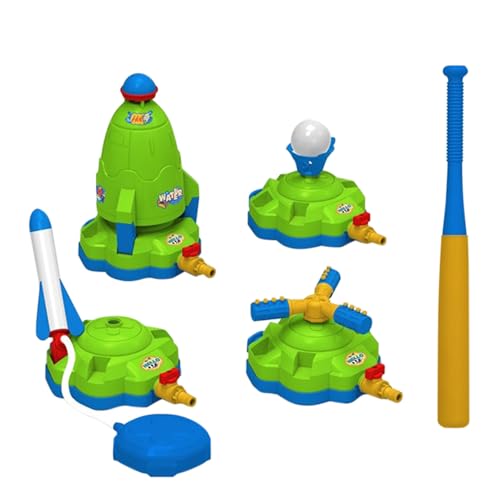 Wassersprenger Für Kinder, Kleinkinder Sprinkler 4 in 1 Wasserspielzeug, Baseball Raketenstart Spielset Interaktive Spielzeuge für und Mädchen von 3 bis 12 Jahren Familien Spaß Outdoor Wassersprenger Für Kinder, Kleinkinder Sprinkler 4 in 1 Wasserspielzeug, Baseball Raketenstart Spielset Interaktive Spielzeuge für und Mädchen von 3 bis 12 Jahren Familien Spaß Outdoor von Lainiaoly