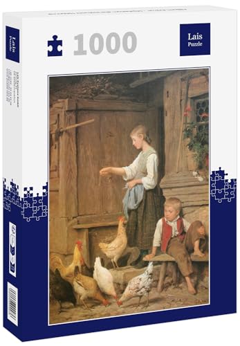 Lais Puzzle Albert Anker - Mädchen die Hühner fütternd 1000 Teile von Lais Puzzle